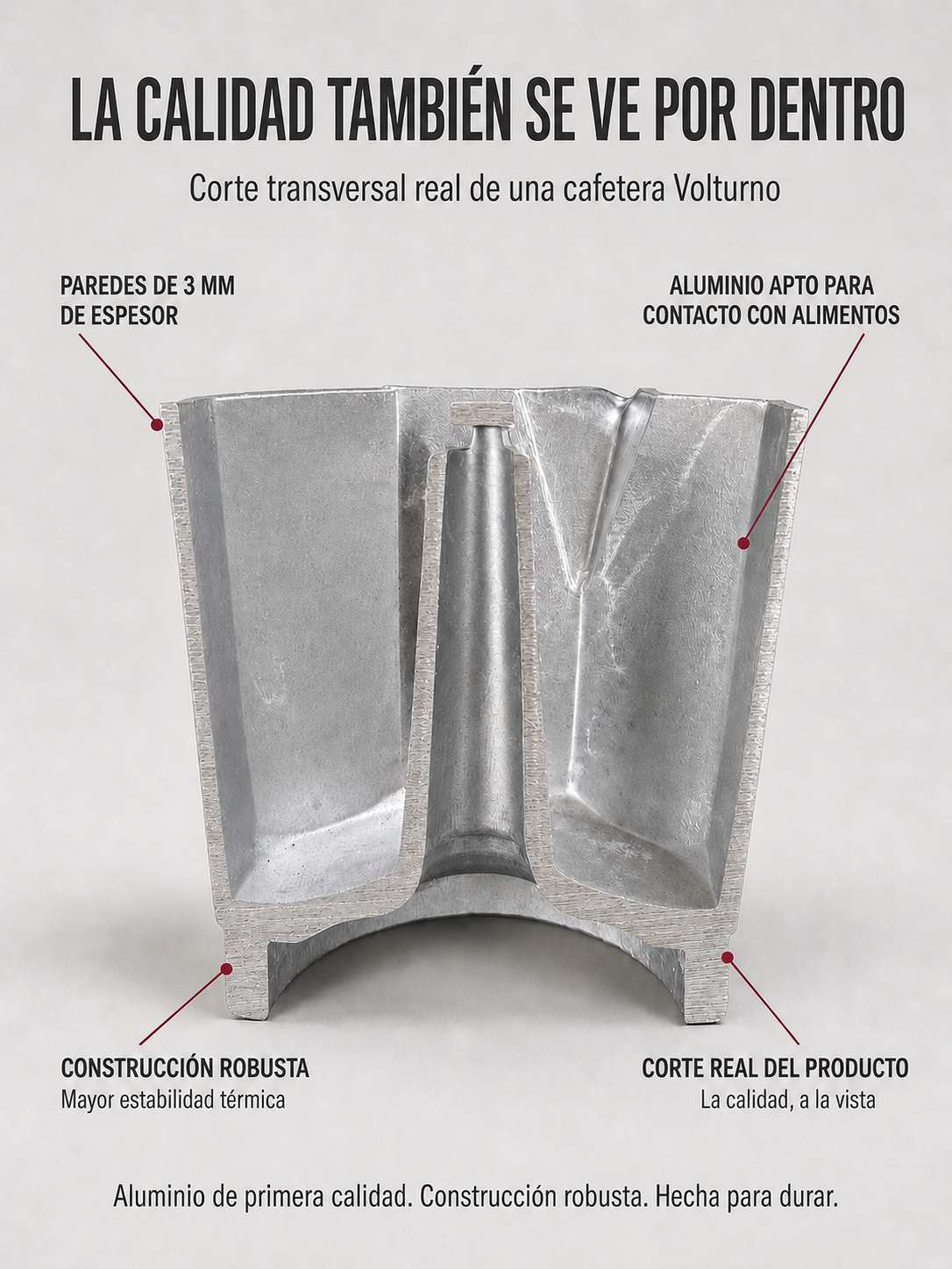 Cafetera Malbec 3 (180 cm3) - Imagen 2