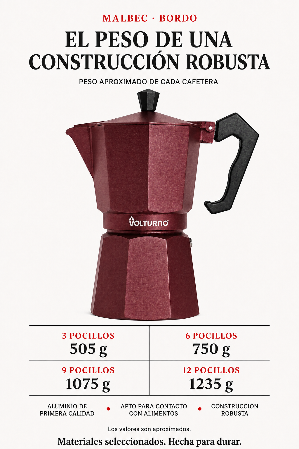 Cafetera Malbec 3 (180 cm3) - Imagen 3